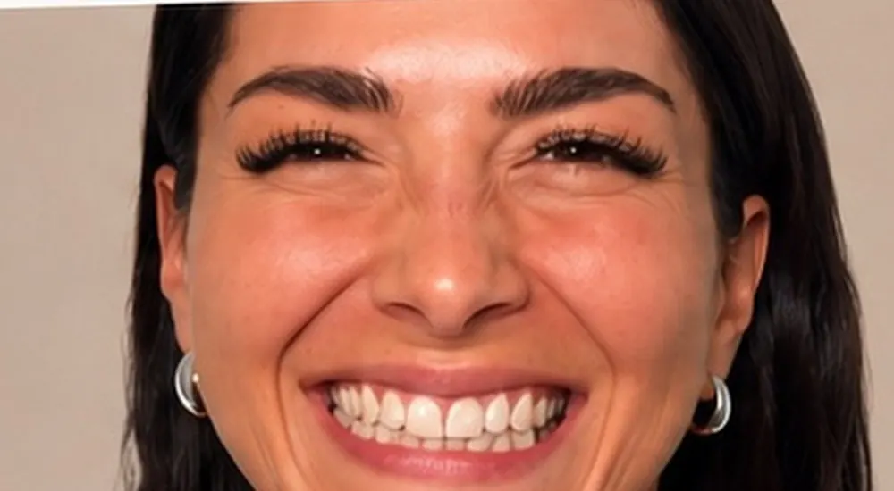 After Botox crow's feet treatment at Silk Clinics Dubai — smoother eye area on smiling while natural expression is preserved.