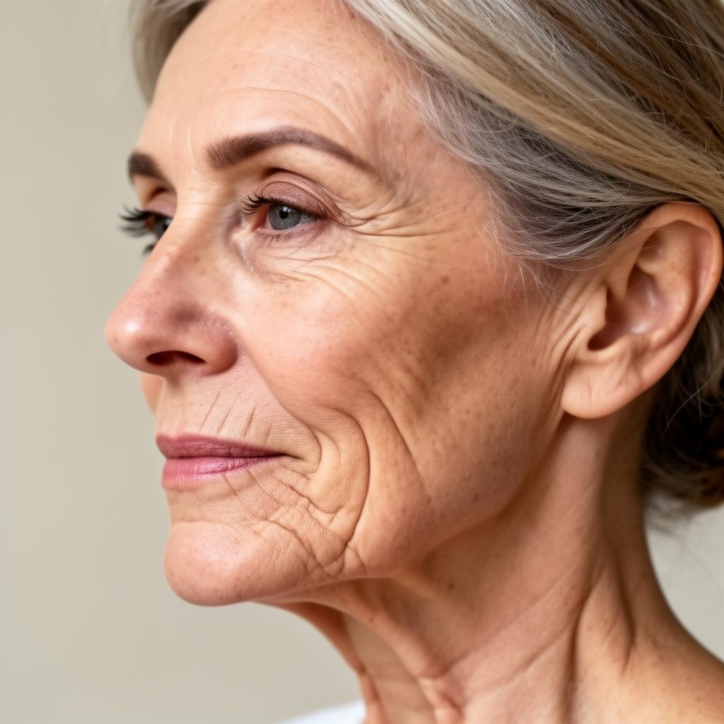 Mature skin showing facial wrinkles and volume loss — anti-aging consultation at Silk Clinics Dubai