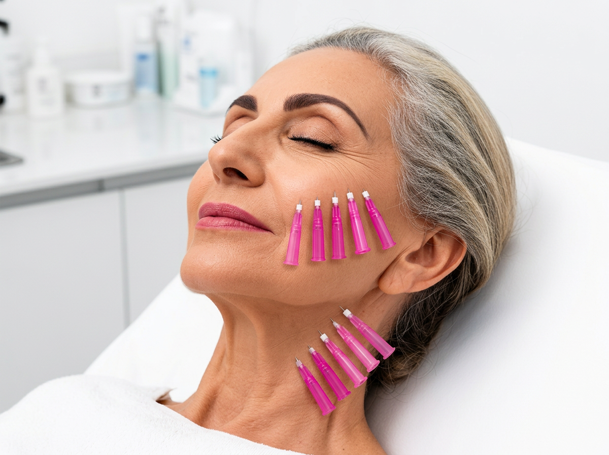 Collagen thread lifting in Dubai for non-surgical facial lift at Silk Clinics